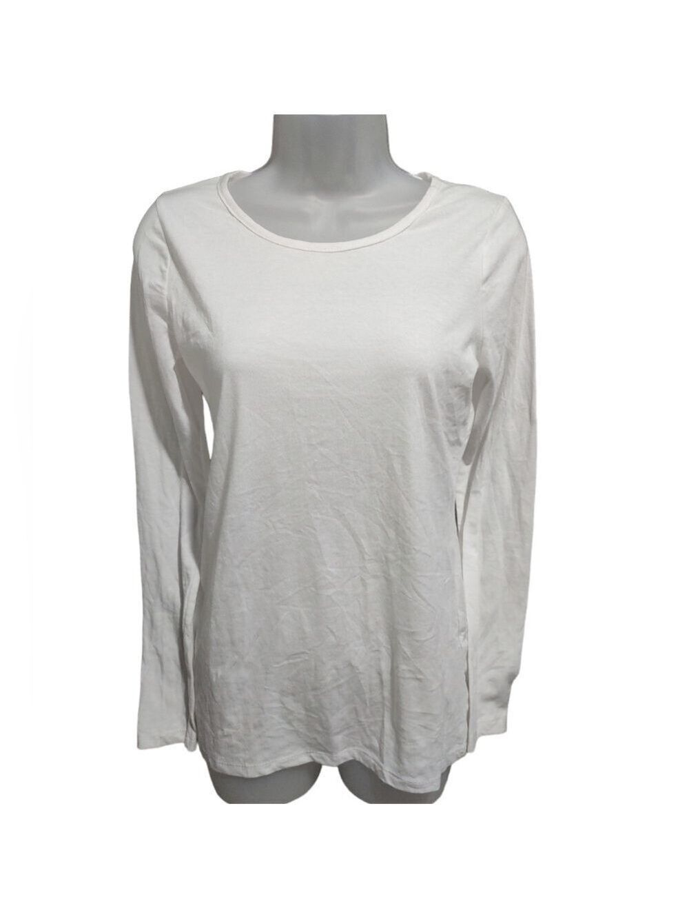 Poof White Long Sleeve Tee Small